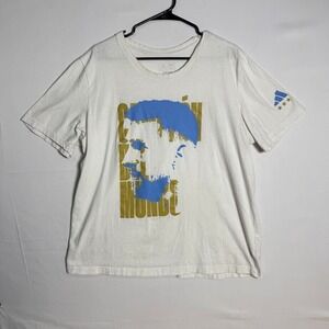 Adidas Men's XL White "Campeón del‎ Mundo" Graphic Soccer T-Shirt